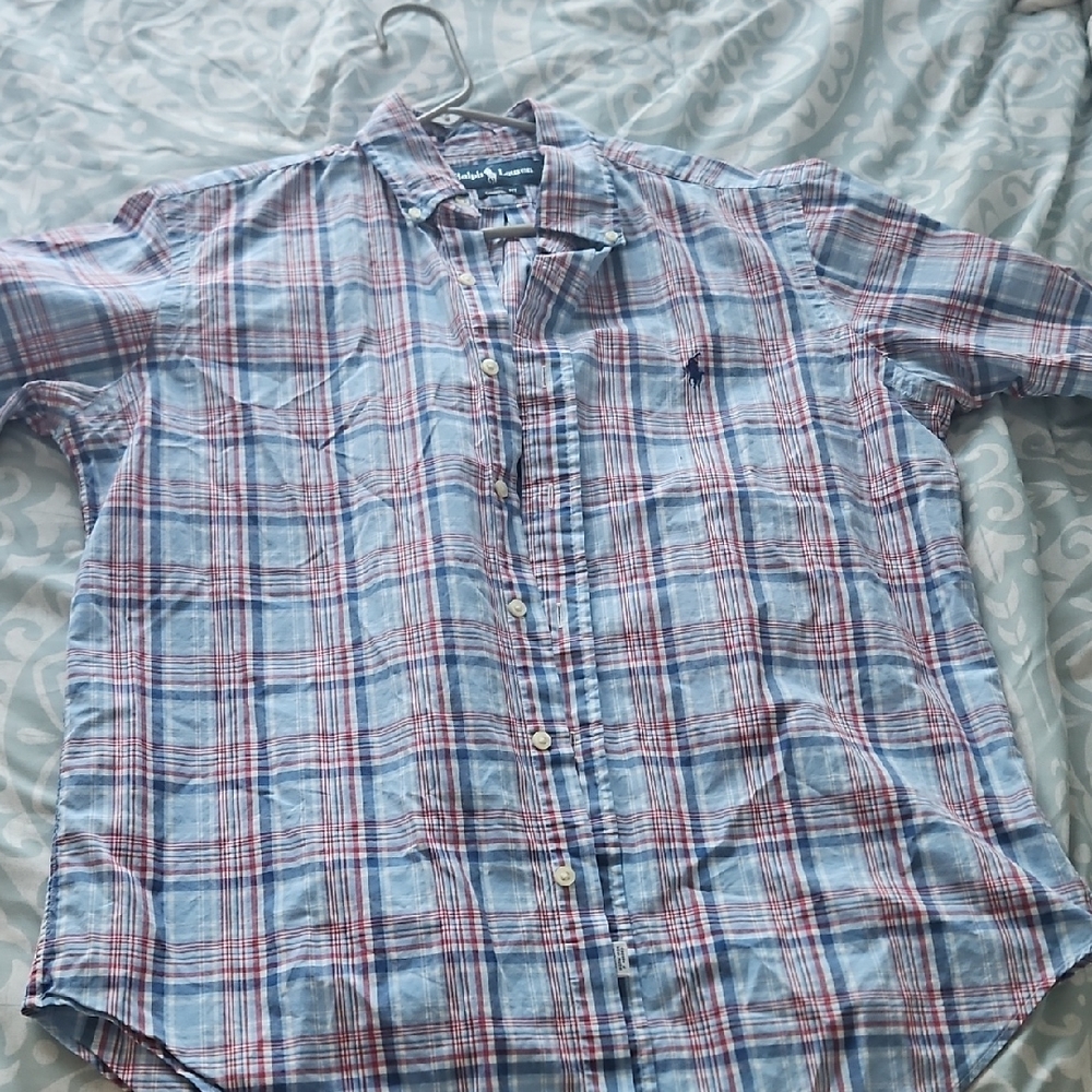 Ralph Lauren Blue and Red Checkered Shirt